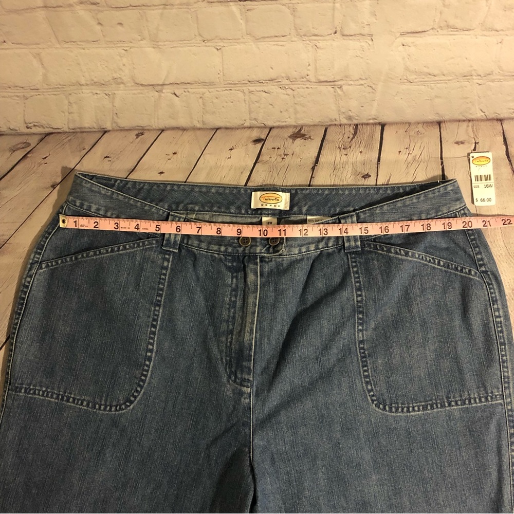 NWT Talbots Women’s Cotton Relax Fit Ankle Jeans - Size 18W - Picture 6 of 8